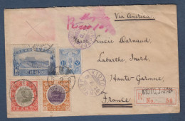 Lettre Recommandée Pour La France ( Manque 1 Timbre ) - Storia Postale