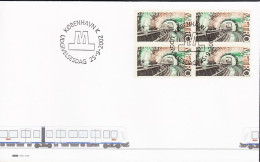 2002. DANMARK. METRO In 4block On FDC 25.9.2002.  (Michel 1320) - JF544783 - Cartas & Documentos