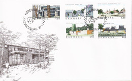 2003. DANMARK. BUILDINGS Complete Set On FDC 27.8.2003.  (Michel 1343-1347) - JF544788 - Covers & Documents