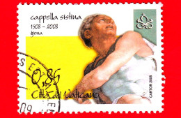 VATICANO - Usato - 2008 - Cappella Sistina - Profeta Giona - 0,85 - Oblitérés