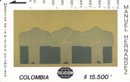 TARJETA DE COLOMBIA DE TELECOM DE $15500 MAESTROS DE LA PINTURA (MANUEL HERNANDEZ) SECUENCIA ALINEADA - Colombie