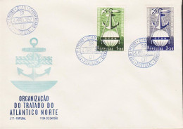 1952. PORTUGAL. NATO. OTAN = Organisação De Tratado Do Atlantico Norte. Complete Set With... (Michel 778-779) - JF544850 - FDC