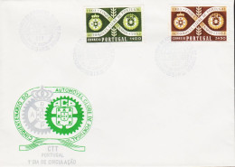 1953. PORTUGAL. Automobilclubs In Portugal. Complete Set With 2 Stamps On FDC.  (Michel 811-812) - JF544864 - FDC