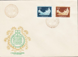 1954. PORTUGAL. Financeministry. Complete Set With 2 Stamps On FDC.  (Michel 823-824) - JF544868 - FDC