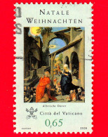 VATICANO - Usato - 2008 - Natale - Natività Di A. Durer - 0.65 - Used Stamps