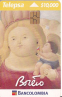 TARJETA DE COLOMBIA DE TELECOM DE UNA PINTURA DE BOTERO (PAINTING) - Kolumbien