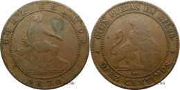 Espagne - Gouvernement Provisoire - 10 Centimos 1870 OM Faux D'époque - TB+/VF35 - Mon5349 - First Minting
