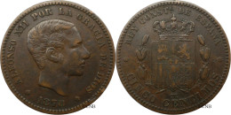 Espagne - Royaume - Alphonse XII - 5 Centimos 1878 OM - TTB/XF45 - Mon6501 - Erstausgaben
