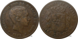 Espagne - Royaume - Alphonse XII - 10 Centimos 1879 OM - TTB/XF40 - Mon6343 - First Minting