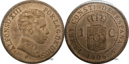 Espagne - Royaume - Alphonse XIII - 1 Centimo 1906 SL-V - SPL/MS63 - Mon6344 - Erstausgaben