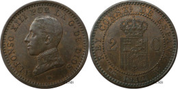 Espagne - Royaume - Alphonse XIII - 2 Centimos 1912 PC-S - TTB+/AU50 - Mon6346 - First Minting