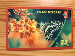 Prepaid Phonecard Netherlands, Eelam Telecard - Butterfly - [3] Sim Cards, Prepaid & Refills