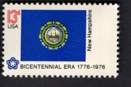 206110962  1976 SCOTT 1641  (XX) POSTFRIS MINT NEVER HINGED  - FLAG OF NEW HAMPSHIRE - Unused Stamps
