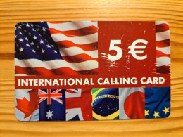 Prepaid Phonecard Greece, Inter Sell - Flag - Grèce