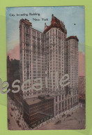 CP COLORISEE CITY INVESTING BUILDING - NEW YORK - SUCCESS POSTAL CARD C° PUB. NEW YORK N° 1001 - Wall Street