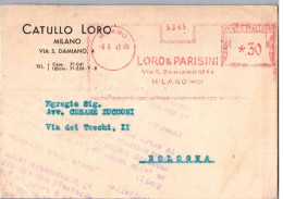 ITALIA 1943  -   Annullo Meccanico Rosso (EMA)   Loro & Parisini  Milano - Machines à Affranchir (EMA)