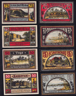 Deutschland, Germany, 8x Neustadt Je 4x 50 + 75 Pfg. 1922 - Serie I + II - Deutsche Kolonien - Sammlungen