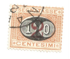 (REGNO D'ITALIA) 1890-1891, SEGNATASSE SOPRASTAMPATI, MASCHERINA - Serie Di 3 Francobolli Usati - Strafport