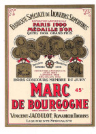 Etiquette Ancienne MARC De BOURGOGNE - 45° - Vincent Jacoulot à RomanèchesThorins - - Alcools & Spiritueux