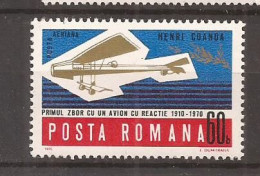 Romania - 1970- AVIONUL CU REACTIE HENRI COANDA, Nestampilat - Andere & Zonder Classificatie