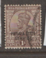 India Patiala Service  1927   SG  049  1a  Fine Used - Patiala