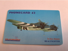 GREAT BRITAIN  3 POUND   / D -DAY SERIES/ BEAUFIGHTER ISSUE NO 2   PREPAID CARD / MINT      **16596** - [10] Collections