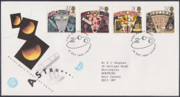 GB Great Britain 1990 FDC Astronomy, Planets, Stonehenge, Ship, Telescope, Space, Pictorial Postmark, First Day Cover - Lettres & Documents