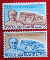 LATERAN TREATY Patti Lateranensi 1954 Mi 212-213 Yv 192-193 Ongebruikt / MH * VATICANO VATICAN VATICAAN - Unused Stamps