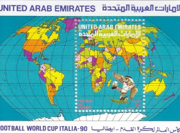 UNITED ARAB EMIRATES Block 6,unused - 1990 – Italy