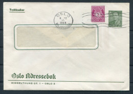 1964 Norway Private "Oslo Adressebok" Stationery Cover - Covers & Documents