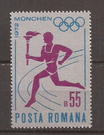 Romania - 1972 - FLACARA OLIMPICA, Nestampilat - Andere & Zonder Classificatie