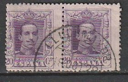 ESPAGNE (Y&T) N° 278 O - 1922-30 Leger Piquage à Cheval - Used Stamps