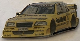 MERCEDES JAUNE - N°6 - KONICA - VARTA -  MANNESMANN - BOSCH - BÄUMLER - VOITURE - CAR - AUTOMOBILE - AUTO - (34) - Mercedes