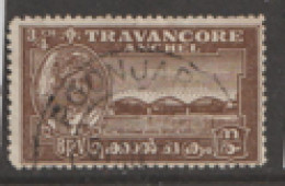 India Travancore 1941  SG 72  Perf 12.1/2  Fine Used - Travancore