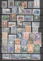 GRECE  LOT 48 TIMBRES OBLITERES DONT POSTE AERIENNE TOTAL COTE 57 EUROS - Collections