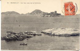 CPA - MARSEILLE - LES ILES, VUES DE LA CORNICHE - Château D'If, Frioul, Islands...