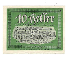 **notgeld   Austria   Siezenheim  10 Heller  996.1a - Austria