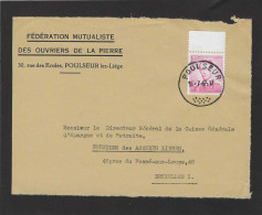 OCB 1067 - 3 Fr. Boudewijn Op Briefvoorzijde - Devant De Lettre - POULSEUR - 1965 - 1953-1972 Anteojos