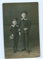 Y7739/ Jungen Schulkinder In Matrosen-Uniform Foto AK 1918 - Children's School Start