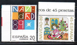 SPAIN ESPAÑA SPAGNA 1989 CHRISTMAS NATALE NOEL WEIHNACHTEN COMPLETE SET SERIE COMPLETA MNH - Ongebruikt