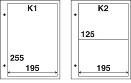 DAVO Ergänzungshüllen Für Je 4 Umschläge (K2), 10 Stück DV27102 Neu ( - Albums Pour Enveloppes