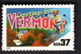 437074798  2002 SCOTT 3740 (XX) POSTFRIS MINT NEVER HINGED GREETINGS FROM AMERICA - VERMONT - Nuevos
