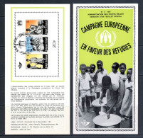 BE   1410 - 1412   ---   Feuillet Officiel Campagne Pour Le Réfugiés  --  BL43  --  1er Jour - Post Office Leaflets