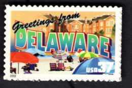 294341556  2002 SCOTT 3703 (XX) POSTFRIS MINT NEVER HINGED GREETINGS FROM AMERICA - DELAWARE - Unused Stamps