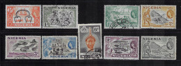 NIGERIA  1953  SCOTT#80-87 USED + #93b MH - Nigeria (...-1960)