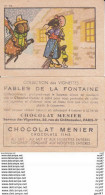 CHROMOS. Chocolat  MENIER.  Fables De La FONTAINE. ...T354 - Menier