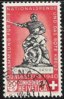 Schweiz Suisse 1940: "Calven" Variante HELLROT ROUGE-CLAIR Zu WII 5c Mi 366a Yv 351a ⊙ GELFINGEN 9.VII.40 (Zu CHF 50.00) - Errors & Oddities