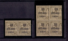 MONACO - N°49 * - BLOC DE 4 + PAIRE - TB - Unused Stamps