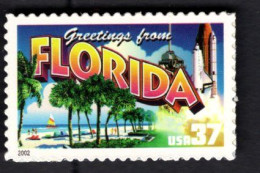 2017229153  2002 SCOTT 3704 (XX) POSTFRIS MINT NEVER HINGED GREETINGS FROM AMERICA - FLORIDA - Unused Stamps