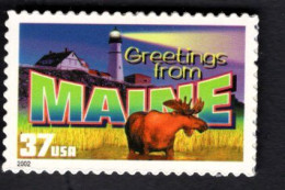 2017230629 2002  SCOTT 3714 (XX) POSTFRIS MINT NEVER HINGED - GREETINGS FROM AMERICA - MAINE - Unused Stamps